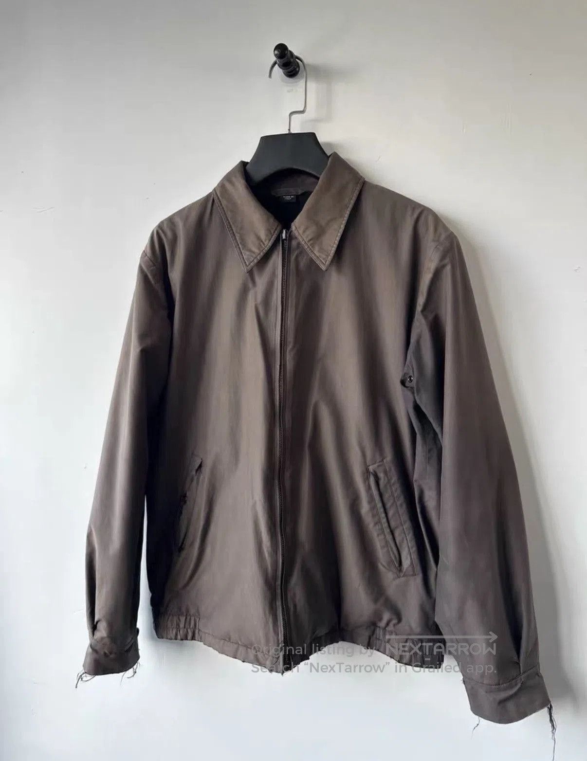 Helmut Lang Brown Collared Zip. Size US M / EU 48-50 / 2 - 2 Thumbnail