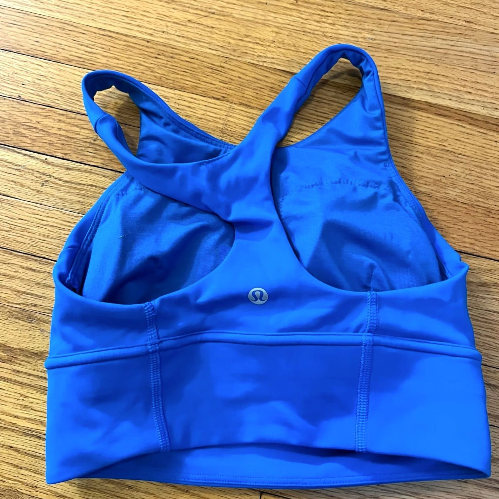 Lululemon Lululemon Sports Bra Womens Wunder Train Longline Everlux W2CV2S S Blue Womens Bra Size ONE SIZE - 2 Thumbnail