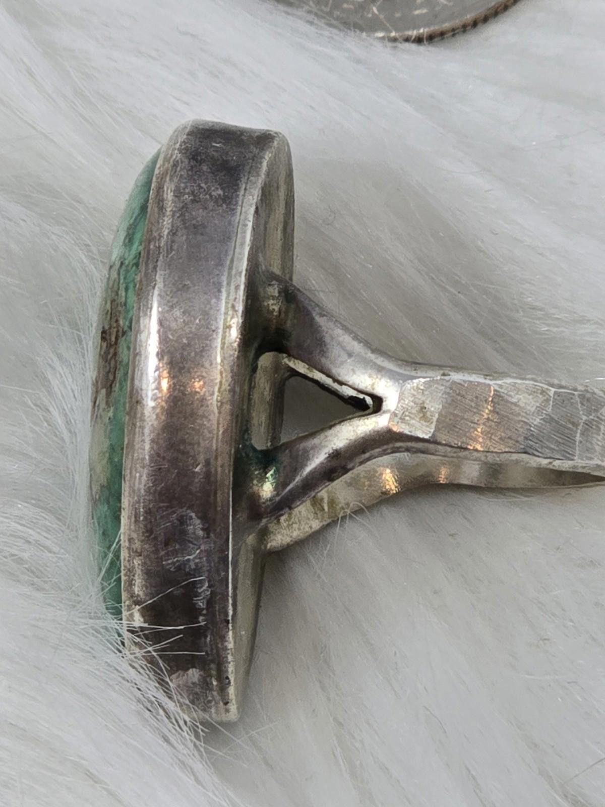 Sterling Silver Herbert Tsosie Royston Turquoise Ring Sz 6 Sterling Size ONE SIZE - 7 Thumbnail