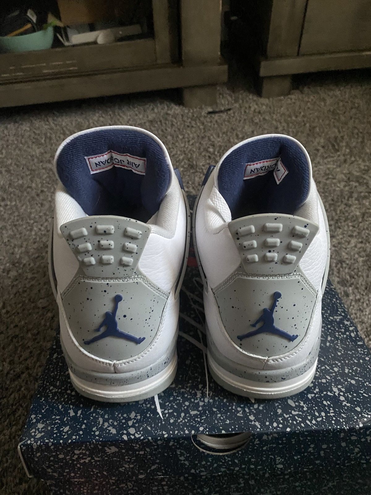 Jordan Brand Jordan 4 Retro Midnight Navy Size US 12 / EU 45 - 4 Thumbnail