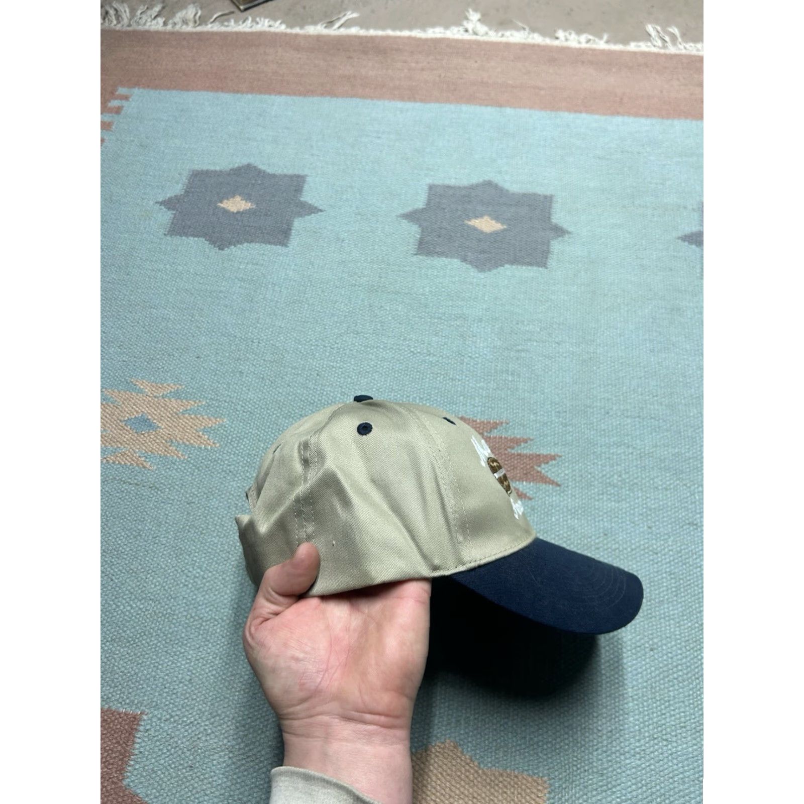 Vintage VINTAGE Bill Monroe Foundation Adjustable Baseball Cap Hat Men's Tan Bluegrass Guitar Strapback Cap Size ONE SIZE - 8 Thumbnail