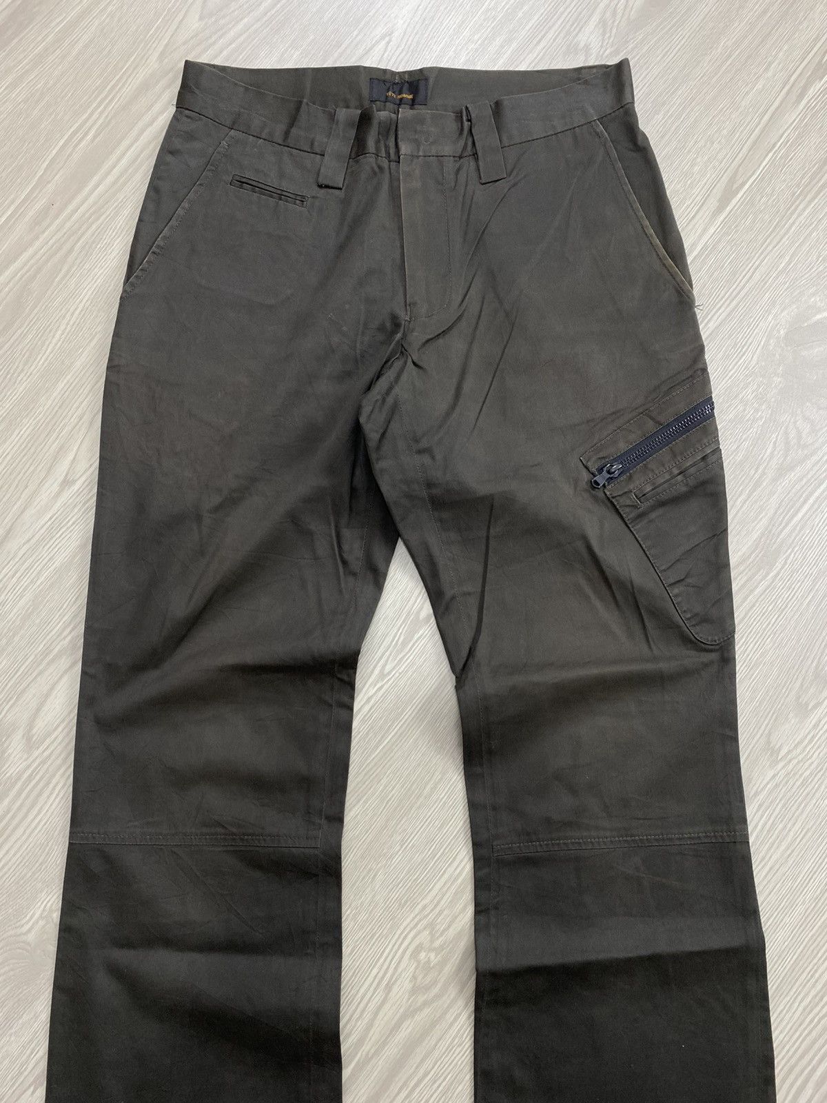 Ne-Net 2000s Nenet Issey Miyake 3D Bondage Cargo Flared Pants Y2K Size US 30 / EU 46 - 2 Thumbnail
