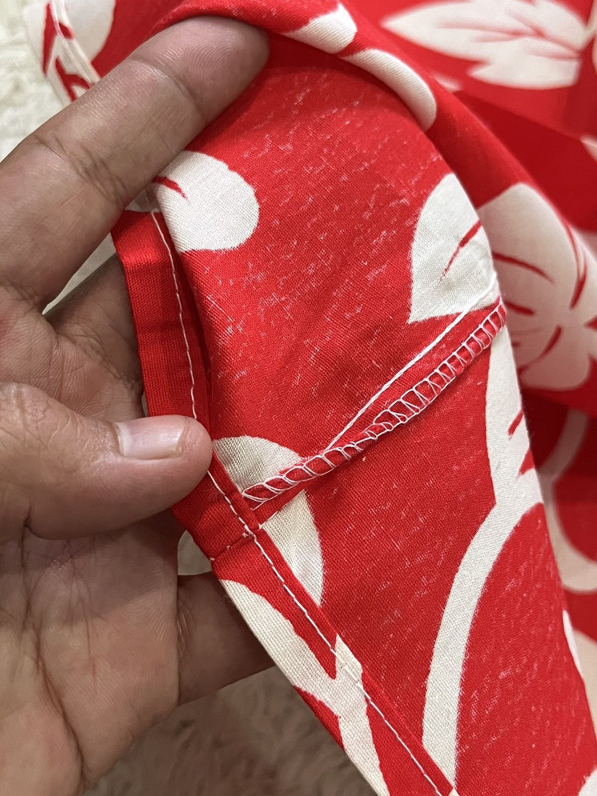 Vintage vintage 70's 80's hibiscus hawaiian selvedge shirt Size US M / EU 48-50 / 2 - 8 Thumbnail