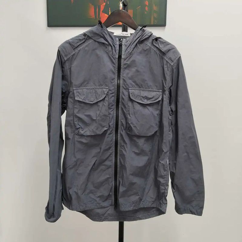 Stone Island Stone Island Men's Light Gray Hooded Jacket 0089 Size US L / EU 52-54 / 3 - 1 Thumbnail