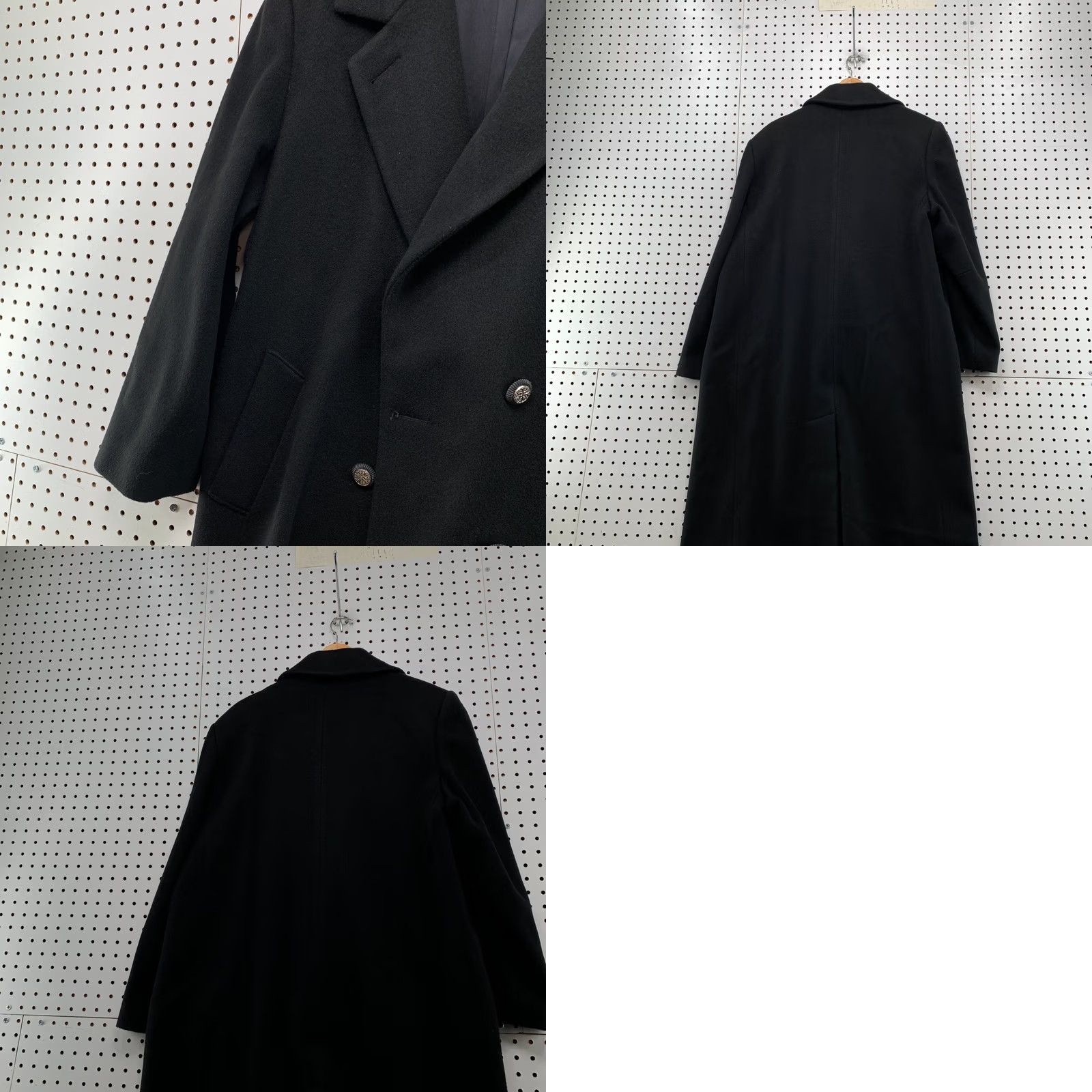 Doublet Vintage Forecaster Boston Wool Overcoat Women 16 Black Double Breasted Made USA Size XXL / US 16-18 / IT 52-54 - 10 Thumbnail