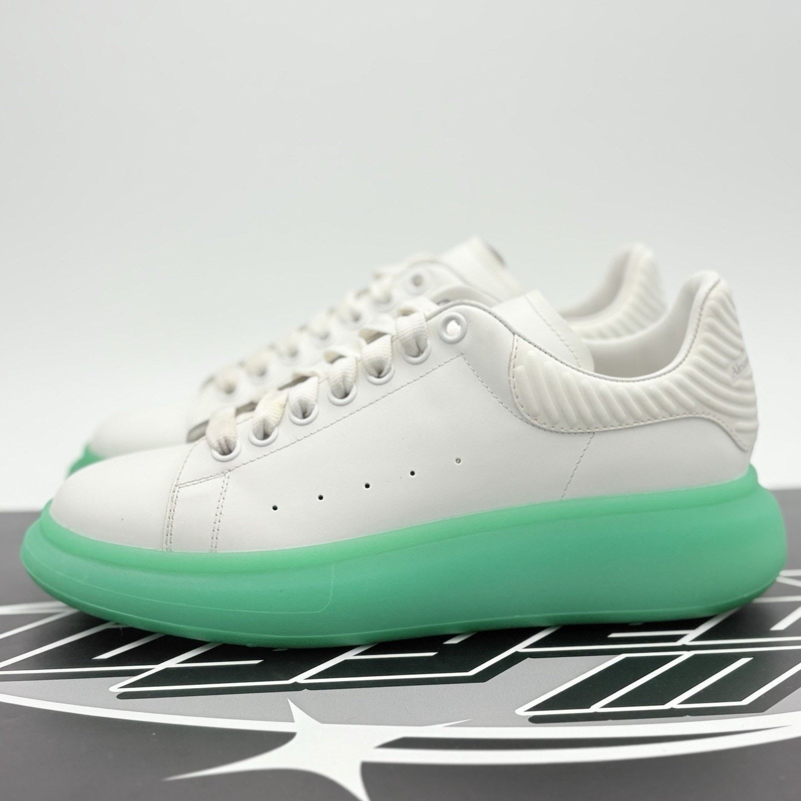 Alexander McQueen Alexander McQueen Oversized ' White Green Sole '| VERY CLEAN Size US 8 / EU 41 - 1 Thumbnail