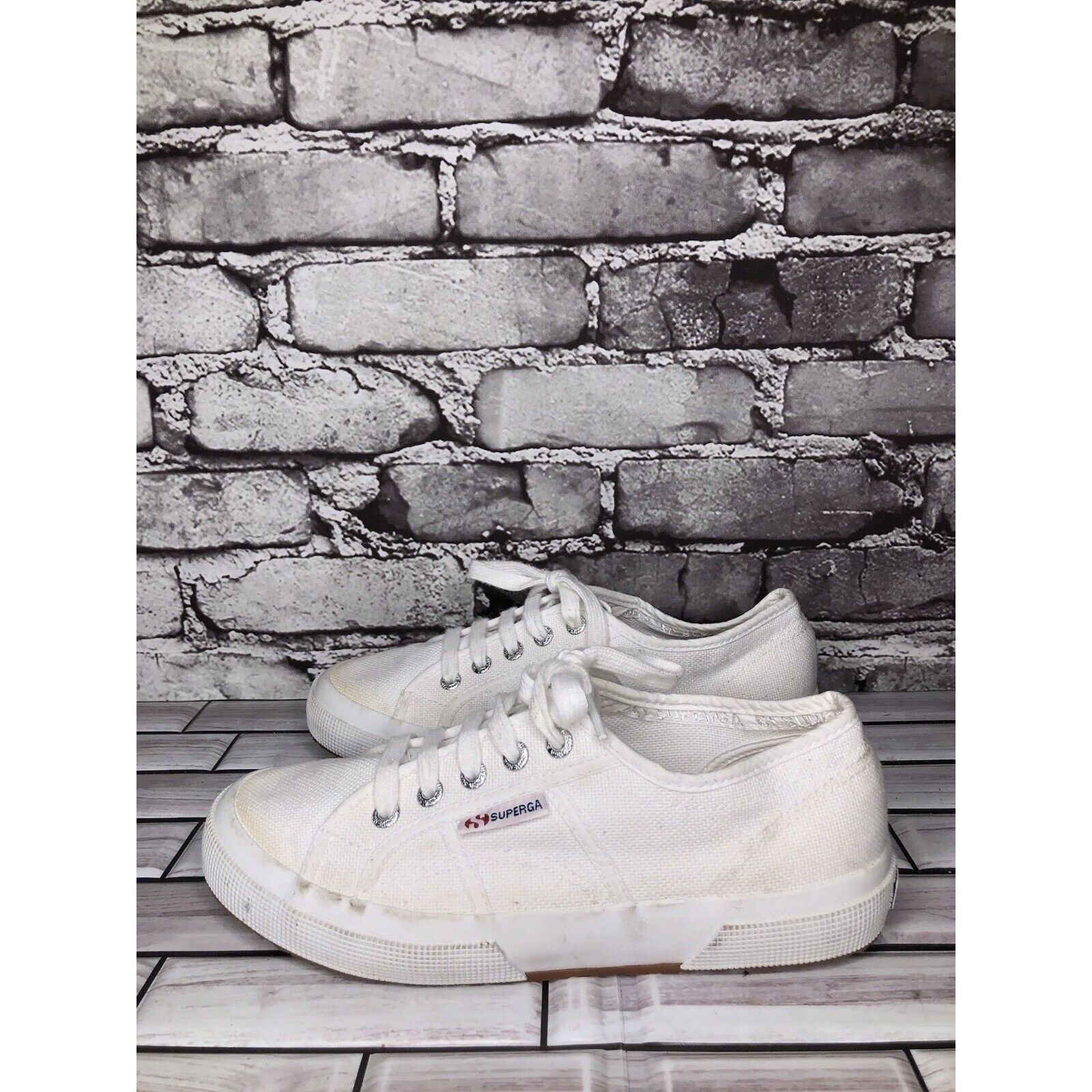 Superga Superga White Canvas Fabric Lace Up Causal Sneakers Shoes Wo Size US 7.5 / IT 37.5 - 12 Thumbnail