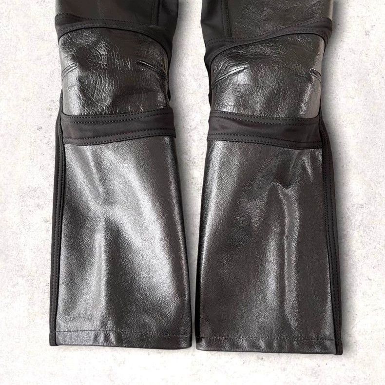 Junya Watanabe Junya Watanabe Junya Watanabe Leather Panel Long Pants-250 Size US 27 - 4 Thumbnail
