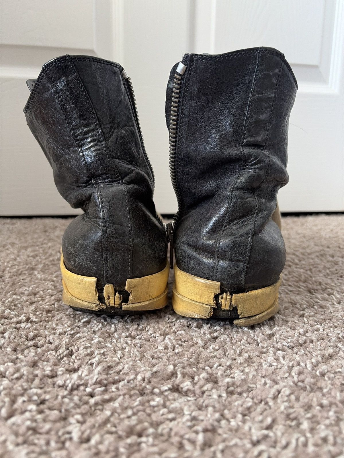 Rick Owens Rick Owens FW 2009 "Crust" Hightop Ramones Size US 9 / EU 42 - 9 Thumbnail