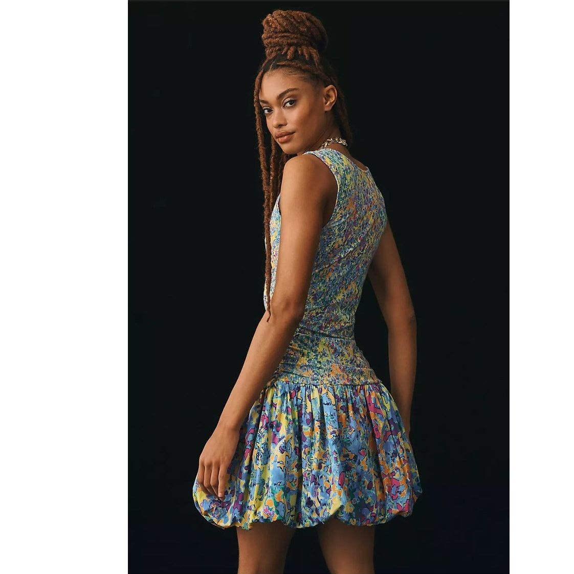 Anthropologie New Plenty by Tracy Reese V-Neck Bubble Dress $230 XSP Size XS / US 0-2 / IT 36-38 - 3 Thumbnail