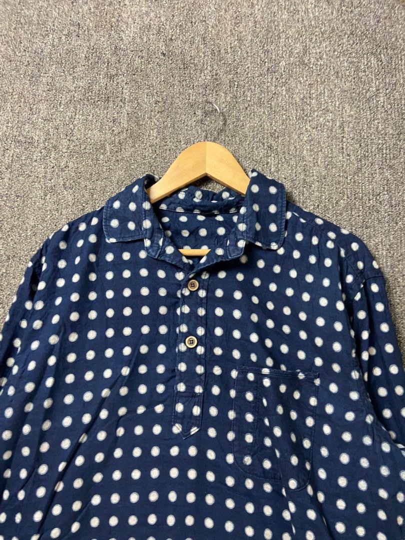 Japanese Brand 45R Japanese Brand Polka Dot Printed Shirt (204) Size US M / EU 48-50 / 2 - 6 Thumbnail