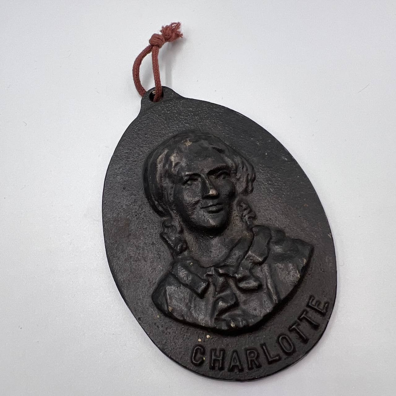 Vintage Vintage Wall Hanging Cast Iron Relief Panno Plaque Charlotte Size ONE SIZE - 2 Thumbnail