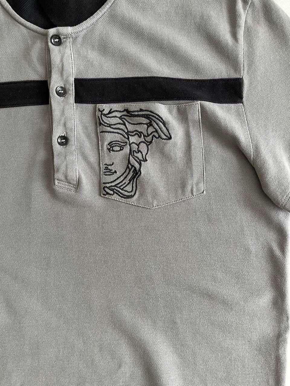 Versace × Versace Jeans Couture × Versus Versace Versace Collection Gray Polo Shirt Size US L / EU 52-54 / 3 - 9 Thumbnail