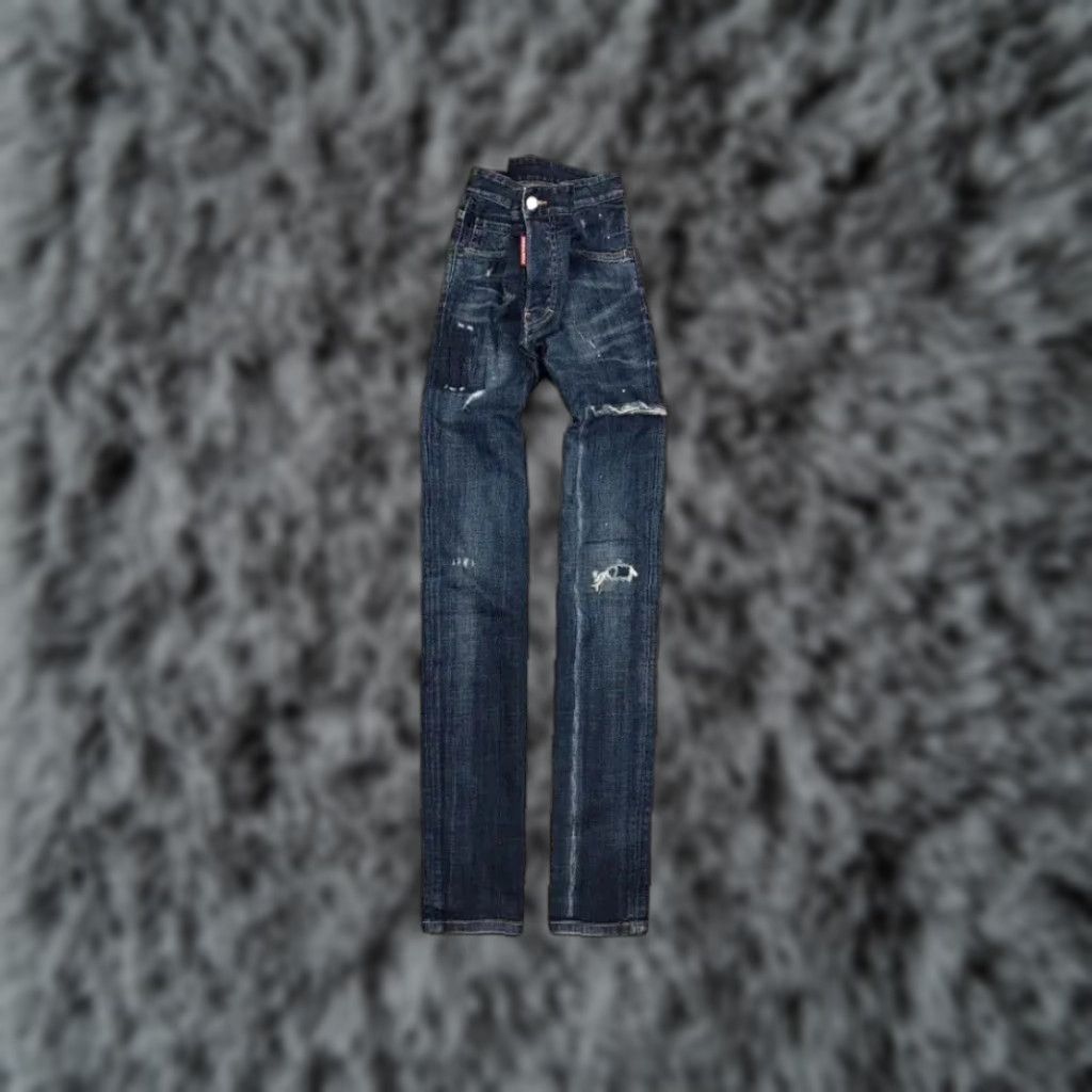 Dsquared2 Dsquared2 Jeans Casual 5-Pocket Denim Slim Fit Blue Men 34 Cotton Blend Vintage No Size US 34 / EU 50 - 1 Thumbnail