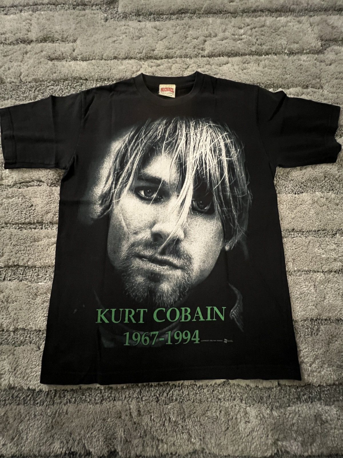 Vintage kurt cobain big face t shirt
