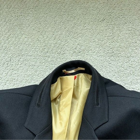 RNT23 Ron Tomson RNT23 Men’s Black Sport Coat Blazer Jacket Zipper Size 40R - 7 Thumbnail