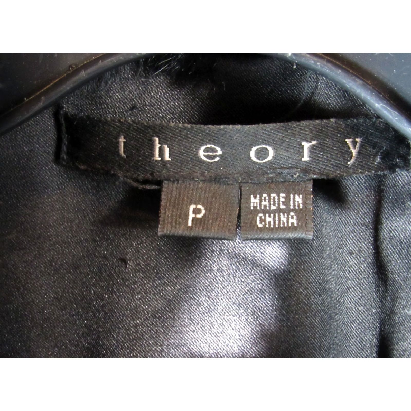 Theory THEORY Leather Bomber Jacket Black Pebbled with Rabbit Fur Collar Size Ppp? (PP) Womens Short Sleeve Zip Size ONE SIZE - 4 Thumbnail