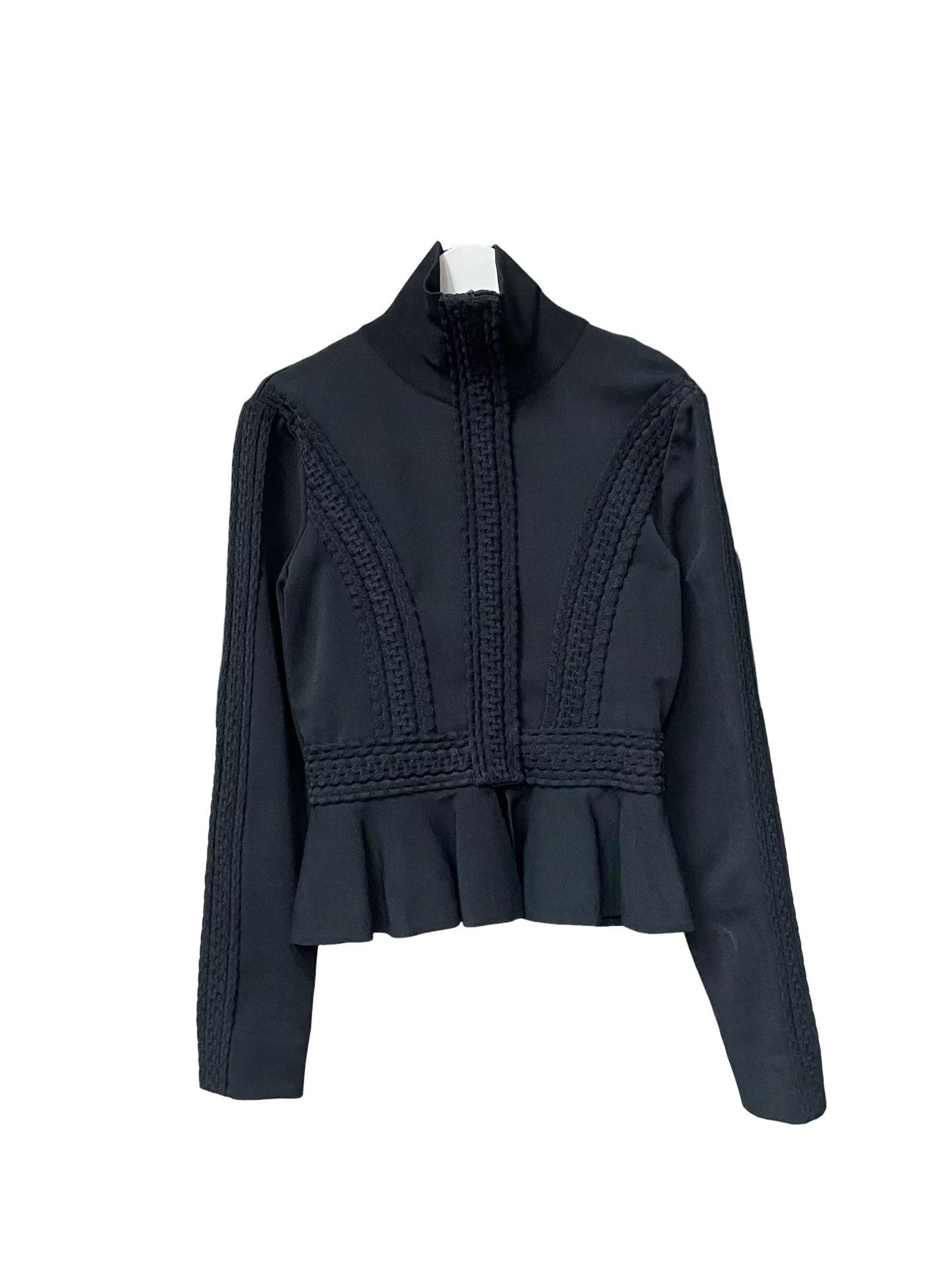 Valentino Valentino Black Peplum Jacket Size S Size S / US 4 / IT 40 - 1 Thumbnail