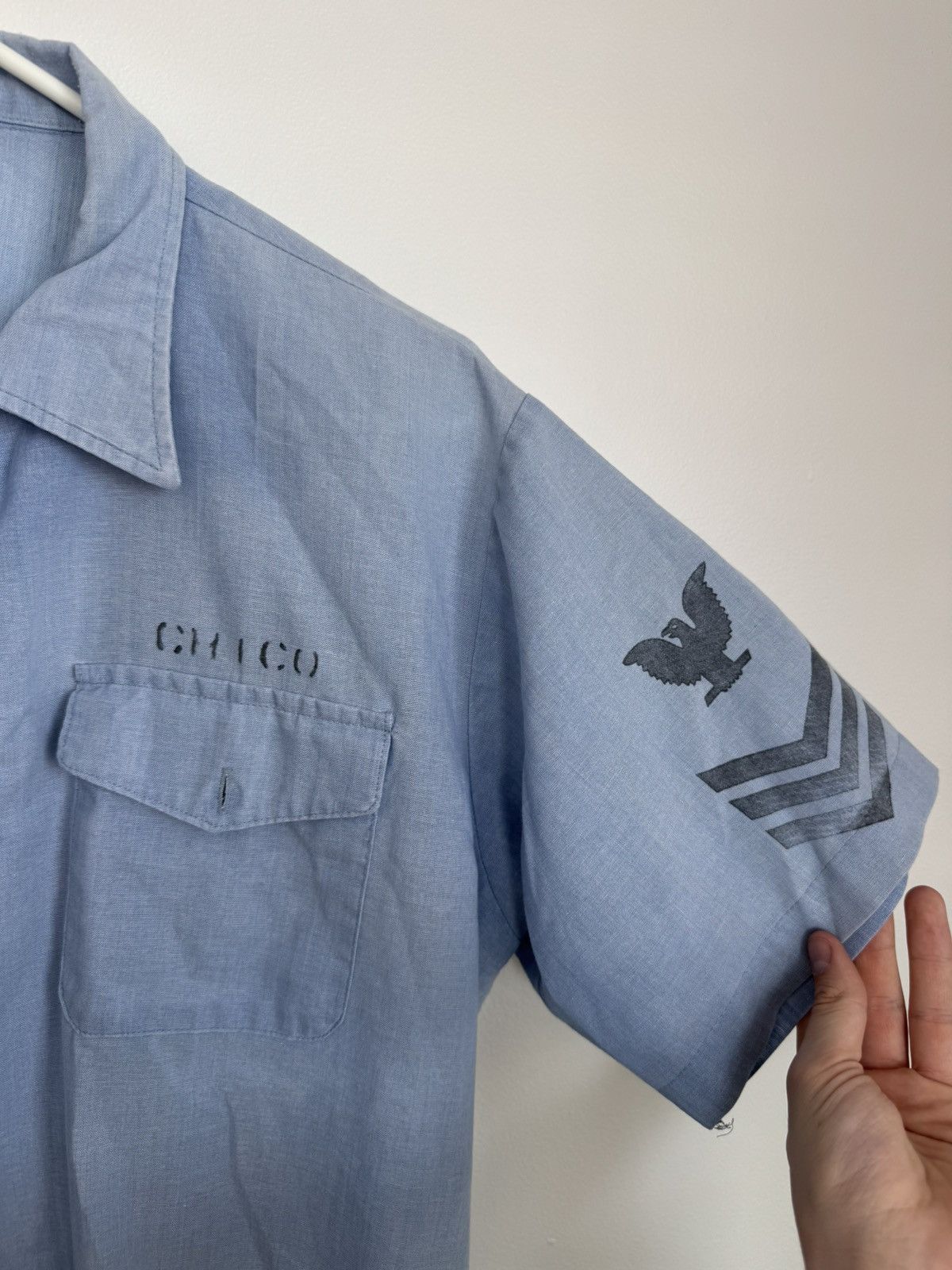 Vintage Vintage Navshirt Button-Up – Classic Workwear Shirt Size US M / EU 48-50 / 2 - 2 Thumbnail