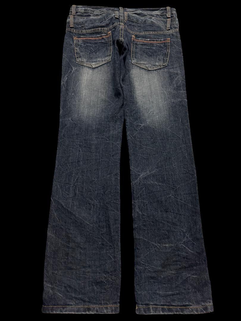 Seditionaries Insane Close Up 🇯🇵 Double Waist Distressed Mudwash Dark Jeans Size US 30 / EU 46 - 16 Thumbnail