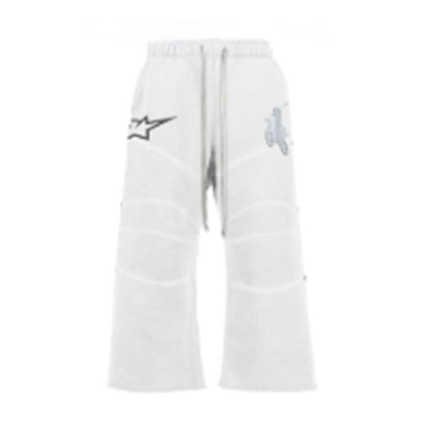 Moto Sweatpants, White