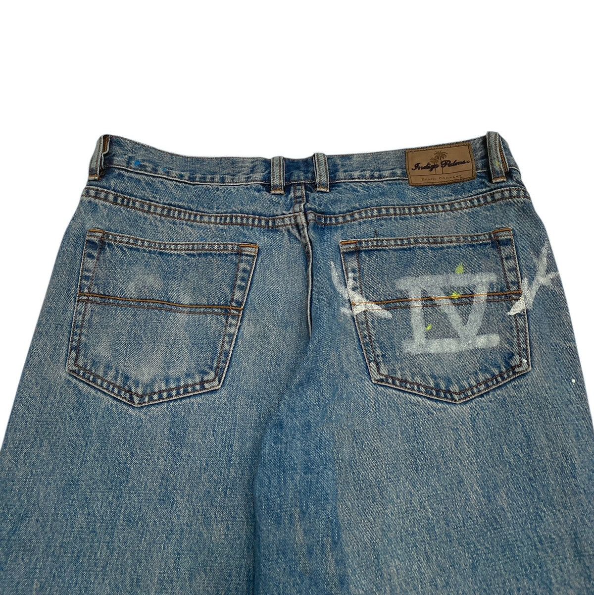 Indigo Palms × Vintage Rare Design Vintage Brand Indigo Palms Art Jeans 1990s Size US 35 - 4 Thumbnail
