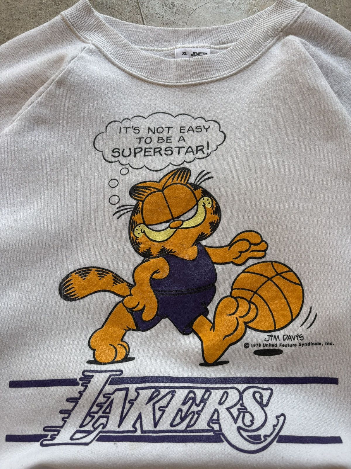 Vintage Vintage Garfield Lakers Crewneck – 1978 Jim Davis – XL Size US L / EU 52-54 / 3 - 2 Thumbnail