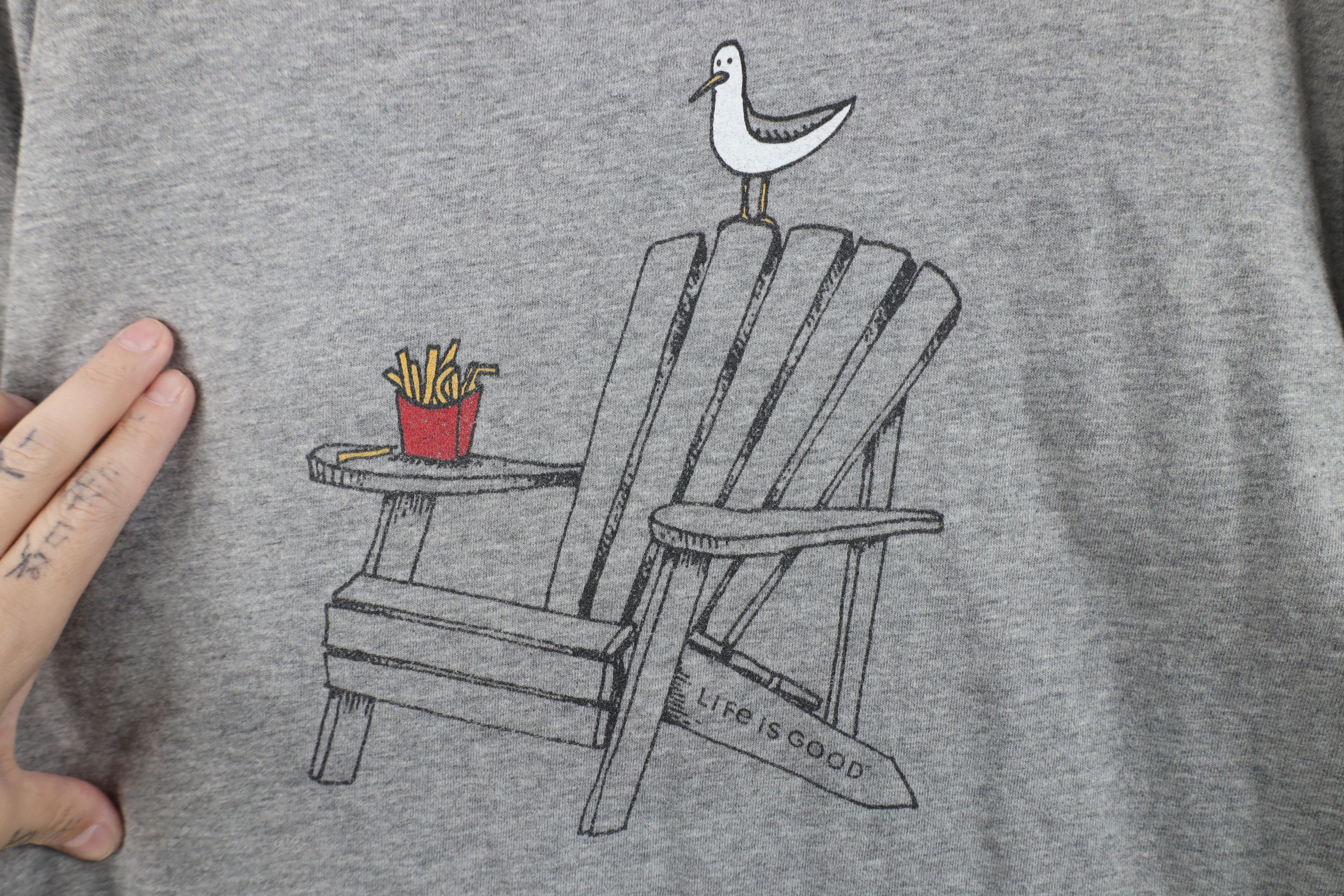 Life is Good Life Is Good Beach Chair French Fry Long Sleeve T-Shirt Size L / US 10 / IT 46 - 5 Thumbnail