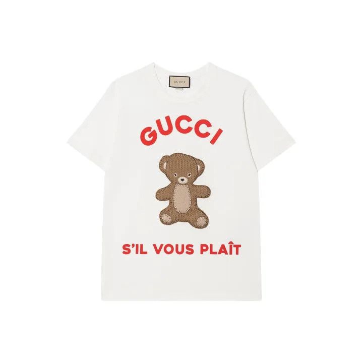 Gucci Gucci Cartoon Logo Embroidered T-Shirt for Women Size S / US 4 / IT 40 - 1 Thumbnail