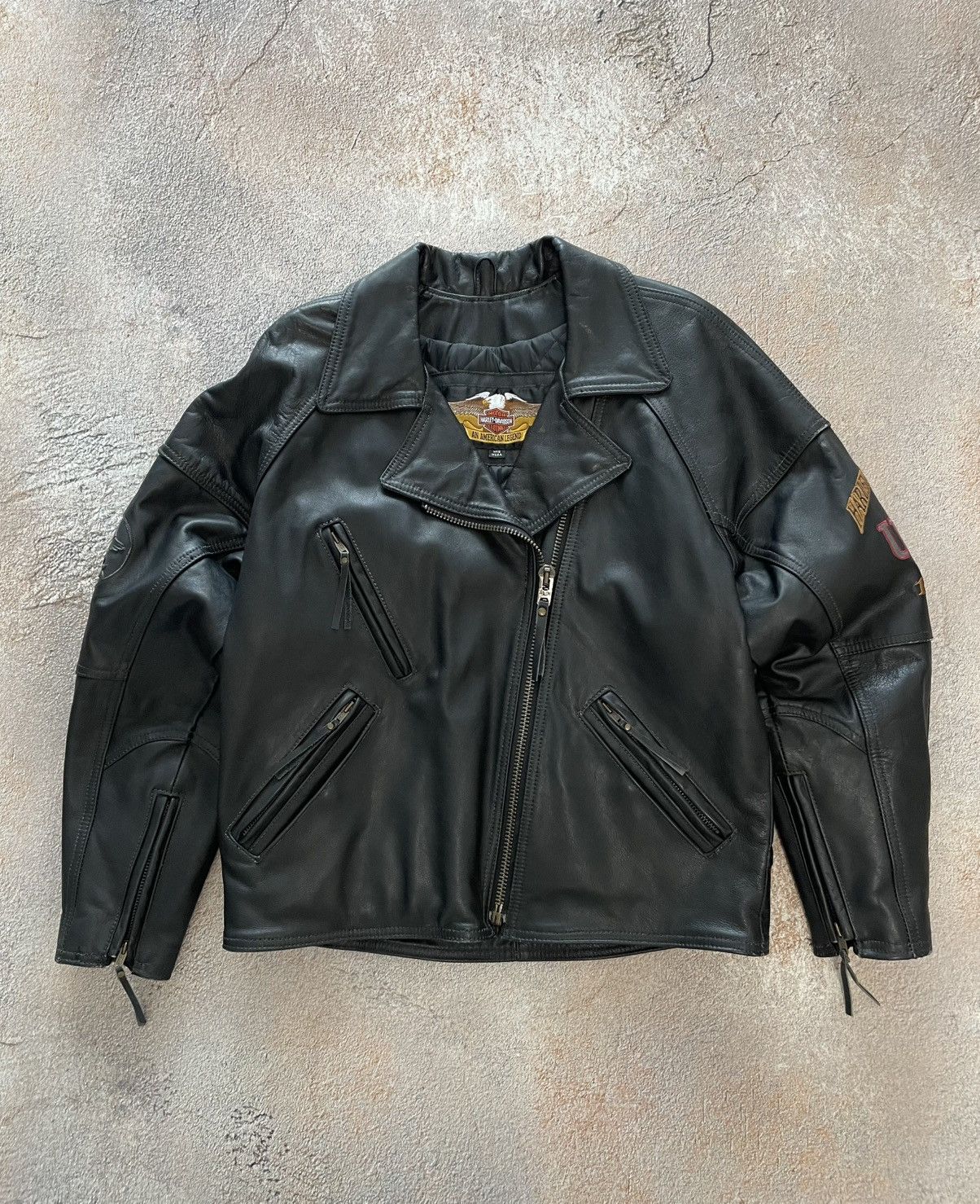 Harley Davidson Harley Davidson USA Harley Owners Group Leather Jacket Size M / US 6-8 / IT 42-44 - 3 Thumbnail