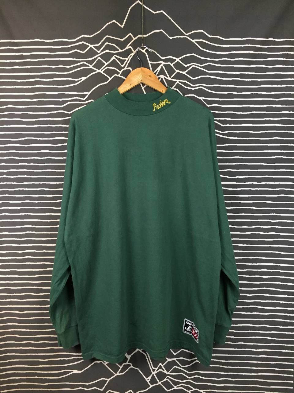 Logo Athletic Vtg Logo Athletic Green Bay Packers Mock Neck Longsleeve Tee Size US XXL / EU 58 / 5 - 2 Thumbnail