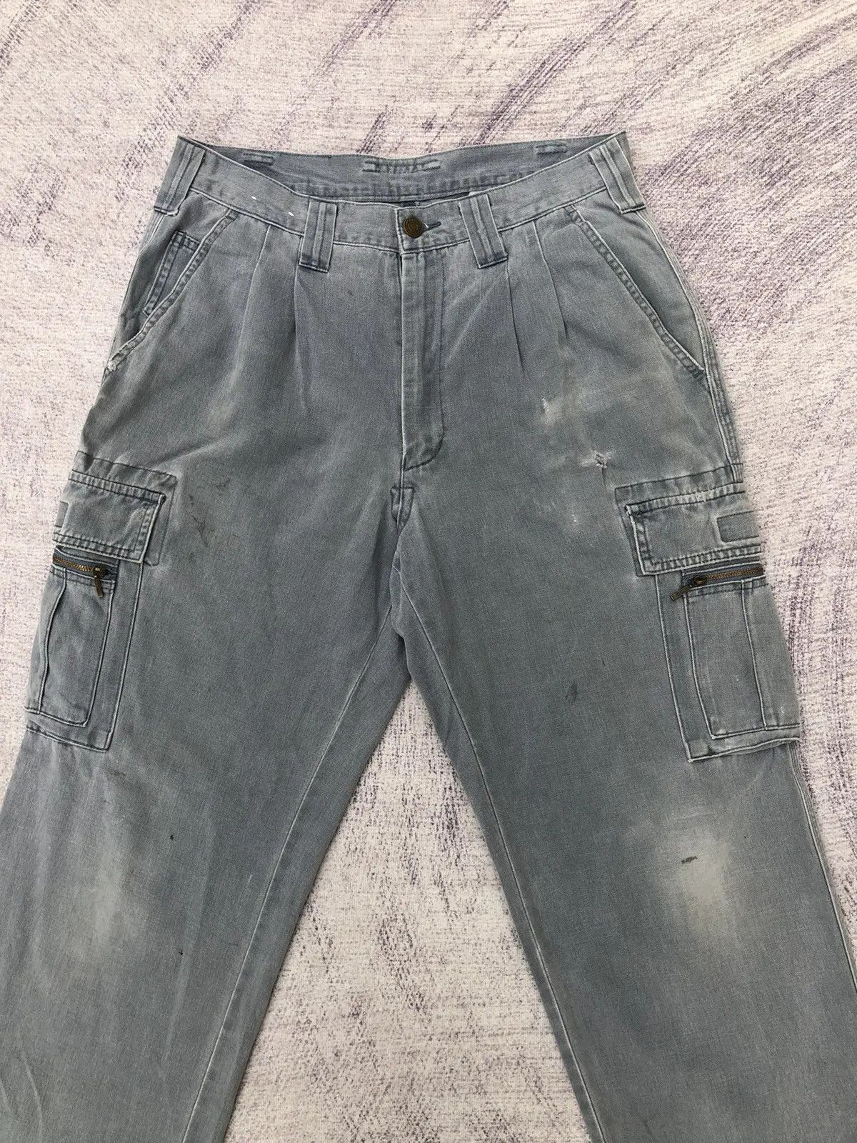 Japanese Brand Grand Cisco Faded Cargo Multipocket Utility Pants Size US 30 / EU 46 - 2 Thumbnail