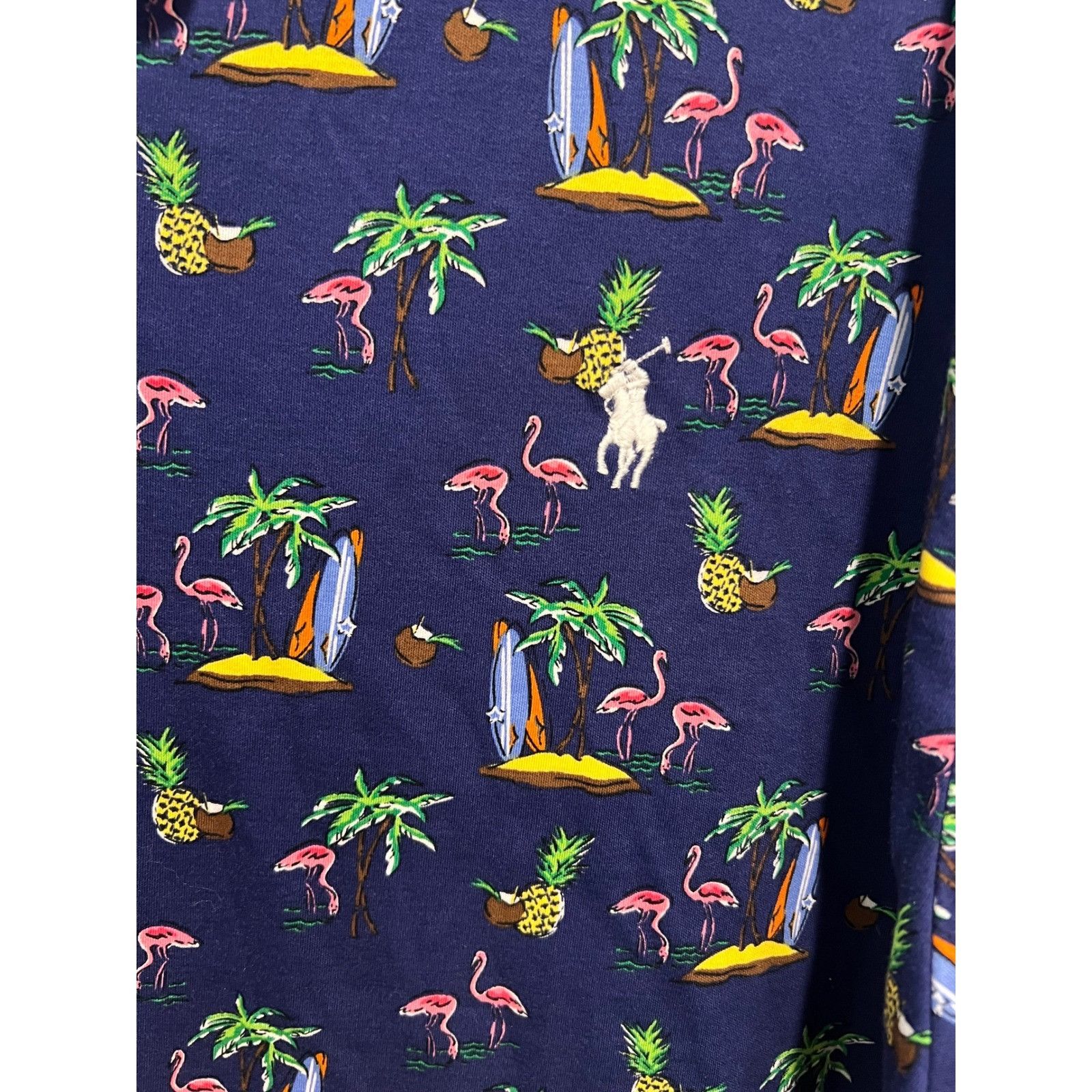 Polo Ralph Lauren Polo Ralph Lauren Men's Tropical Flamingo Print Polo Shirt, Size US XXL / EU 58 / 5 - 2 Thumbnail
