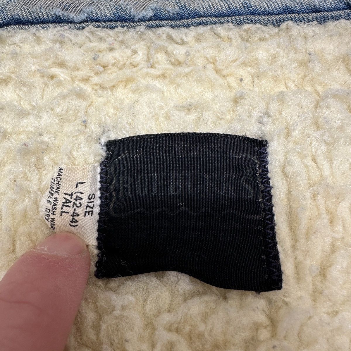 Sears × Vintage Vintage Sears Roebucks sherpa lined denim vest Size US L / EU 52-54 / 3 - 4 Thumbnail