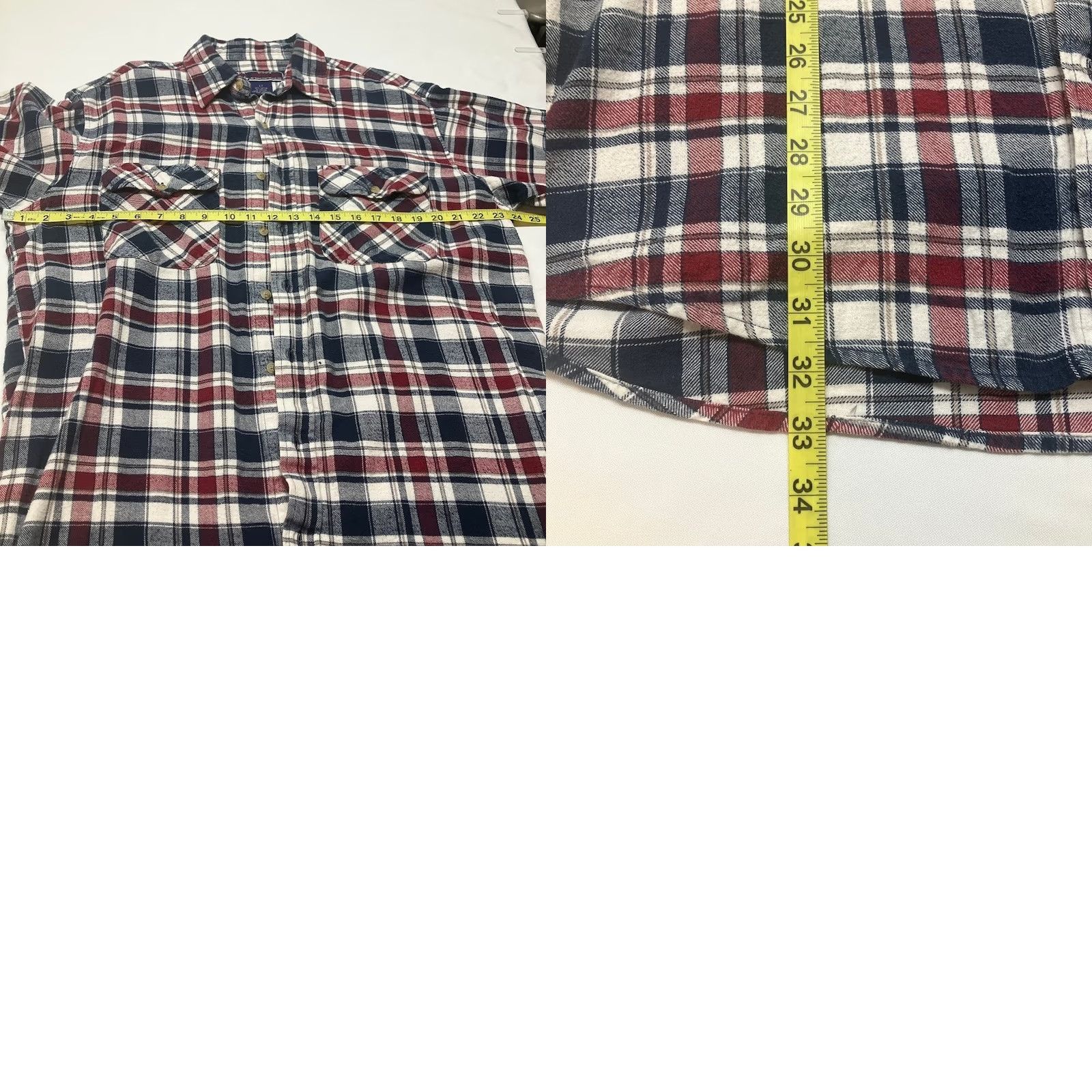 Vintage Williams Bay Flannel Shirt White Red Plaid Long Sleeve Heavyweight Size LT TALL Size US L / EU 52-54 / 3 - 8 Thumbnail