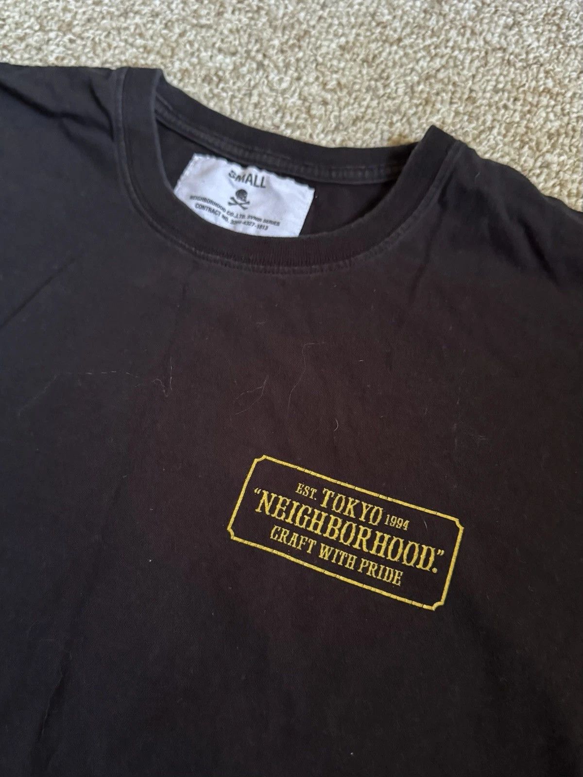 Neighborhood Neighborhood Tokyo Japan Shop Logo Tee - (Black, Small) Size US S / EU 44-46 / 1 - 2 Thumbnail