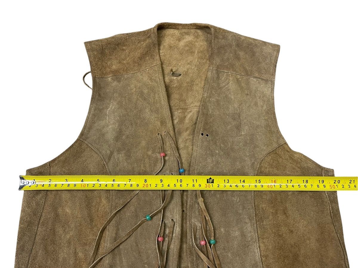 Japanese Brand Vintage Sullivan Of Albuquerque Native Pattern Leather Vest Size US S / EU 44-46 / 1 - 6 Thumbnail