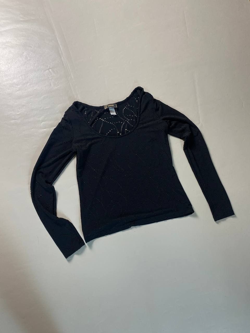 Versace × Vintage Vintage Versace Longsleeve Avant Garde 90s Size M / US 6-8 / IT 42-44 - 1 Thumbnail