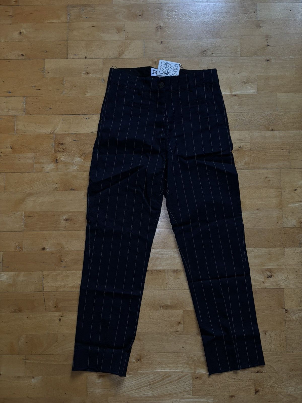 Loewe Loewe Navy blue wool tailored trousers 36 Size 26" / US 2 / IT 38 - 1 Thumbnail