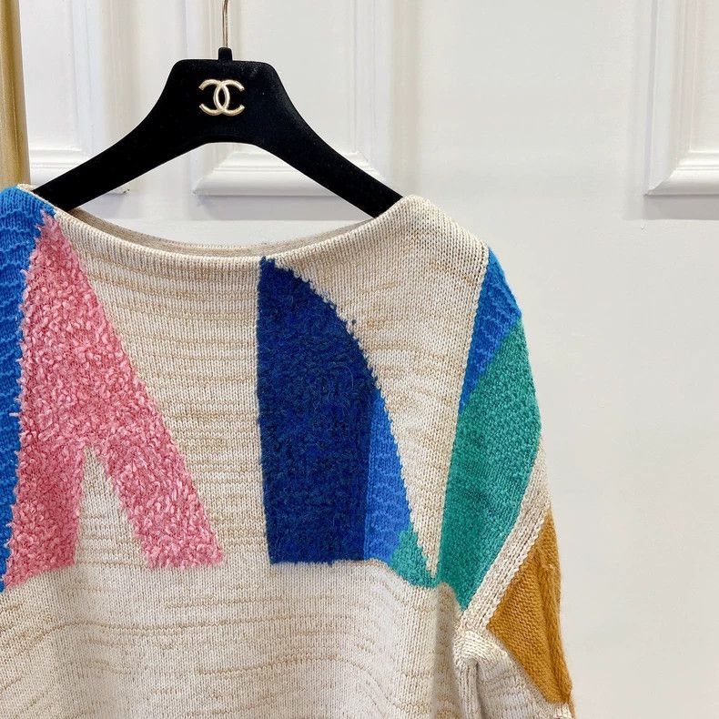 Chanel Chanel Irregular drawing design knitted sweater Size XS / US 0-2 / IT 36-38 - 3 Thumbnail