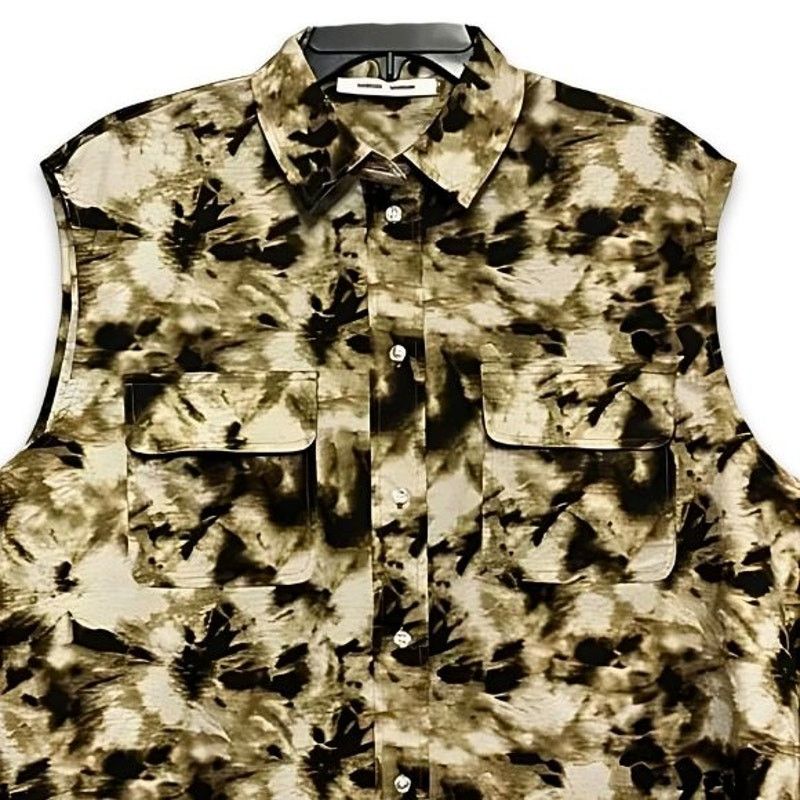 Samsoe Samsoe Samsoe Button-Up Shirt Chest Pockets Camo Multicolor S NWOT Size S / US 4 / IT 40 - 3 Thumbnail