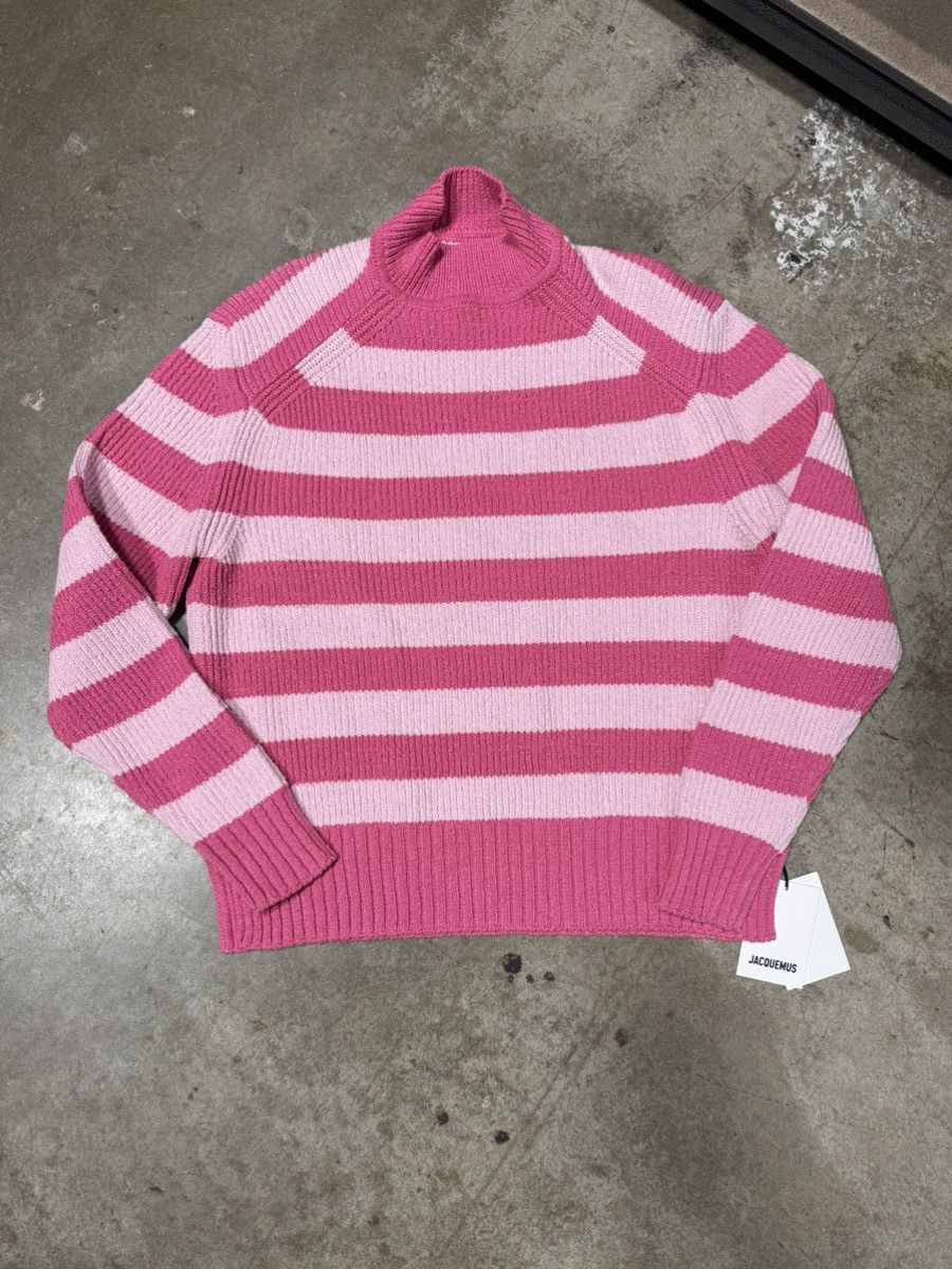 Jacquemus Jacquemus Long Sleeved Jumper Pink Ribbed Sweater Size US S / EU 44-46 / 1 - 1 Thumbnail