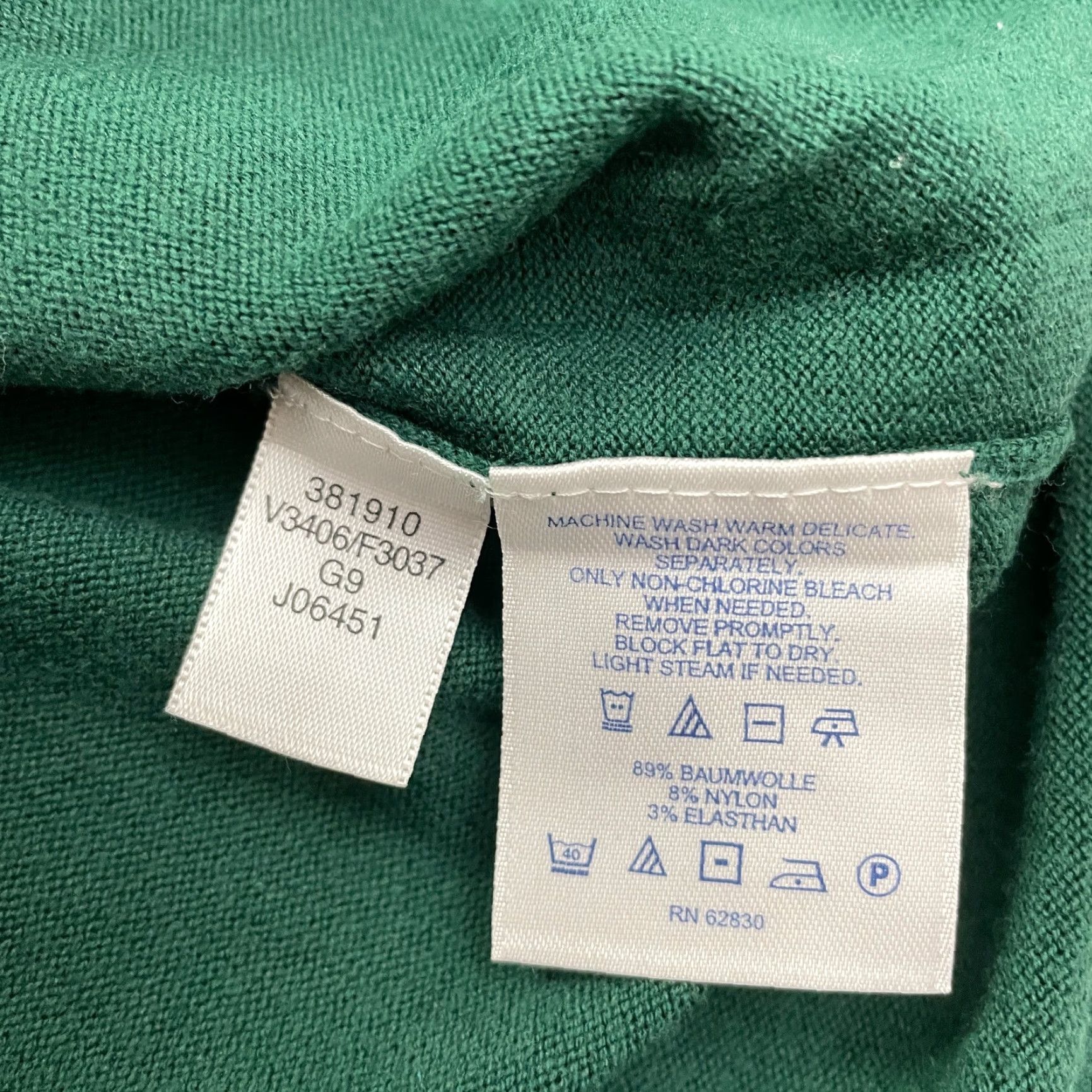 Lands' End Lands' End Cardigan Sweater Women S Green Knit Button Ruffle Classic Size S / US 4 / IT 40 - 6 Thumbnail