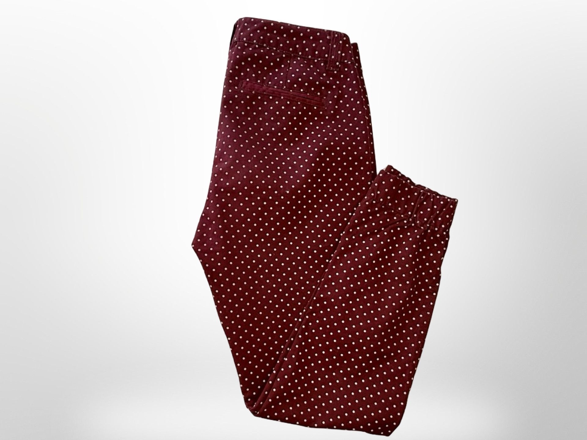 21 Men 21 Men Burgundy Polka Dot Pant Size US 29 - 1 Thumbnail