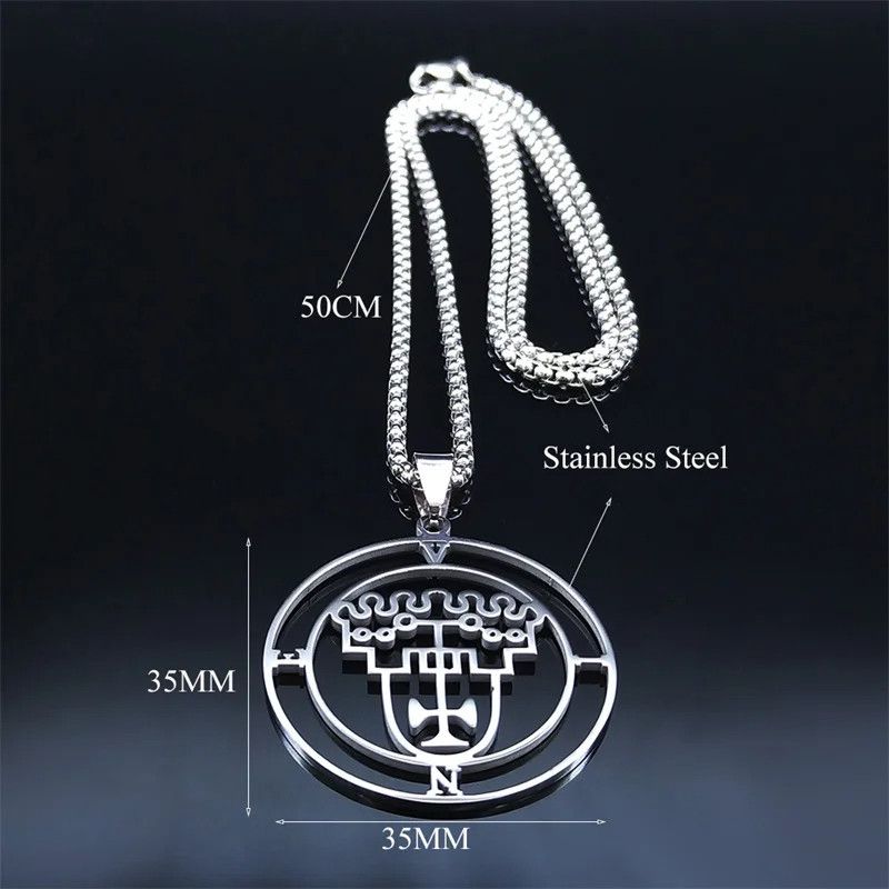 Jewelry VINE Demon Seal Statement Pendant Charms Necklace Emblem Size ONE SIZE - 5 Thumbnail