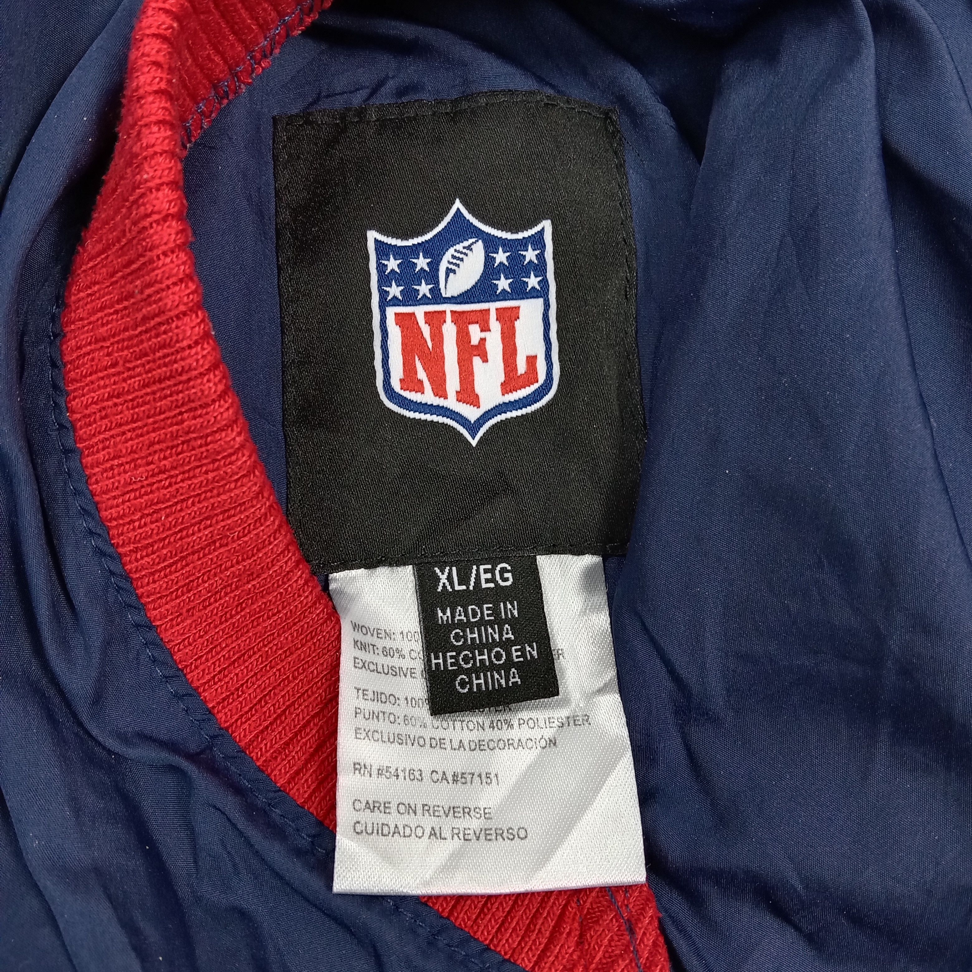NFL New England Patriots Football Reversible Jacket C288N2 Size US XL / EU 56 / 4 - 10 Thumbnail