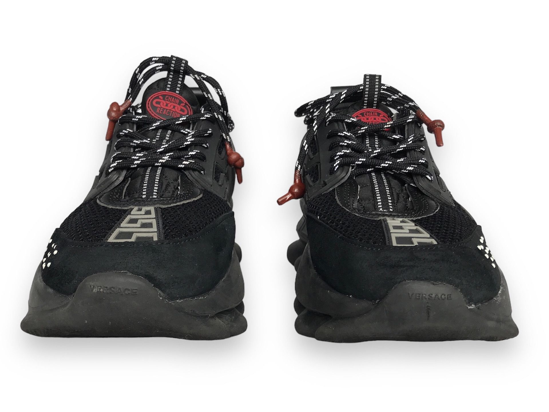 Versace VERSACE CHAIN REACTION BLACK SNEAKERS US10 EU43 UK9 Size US 10 / EU 43 - 4 Thumbnail