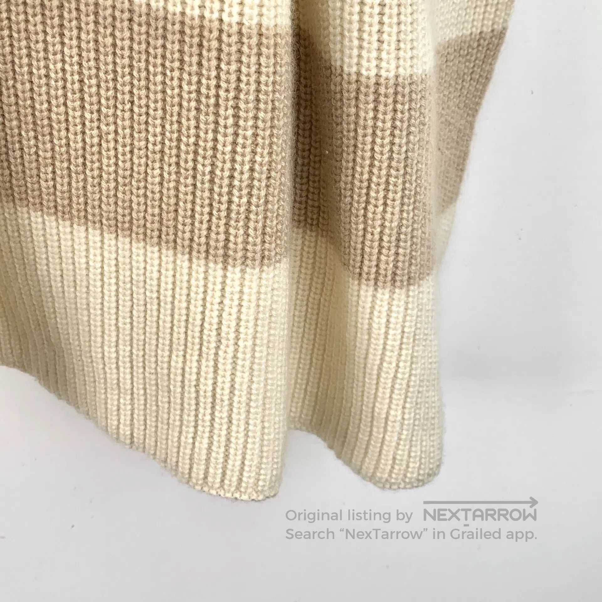 Hermes Hermes Light Brown Cashmere Half-Zip Short Sleeve Knit Dre Size XXS / US 00 / IT 34 - 4 Thumbnail