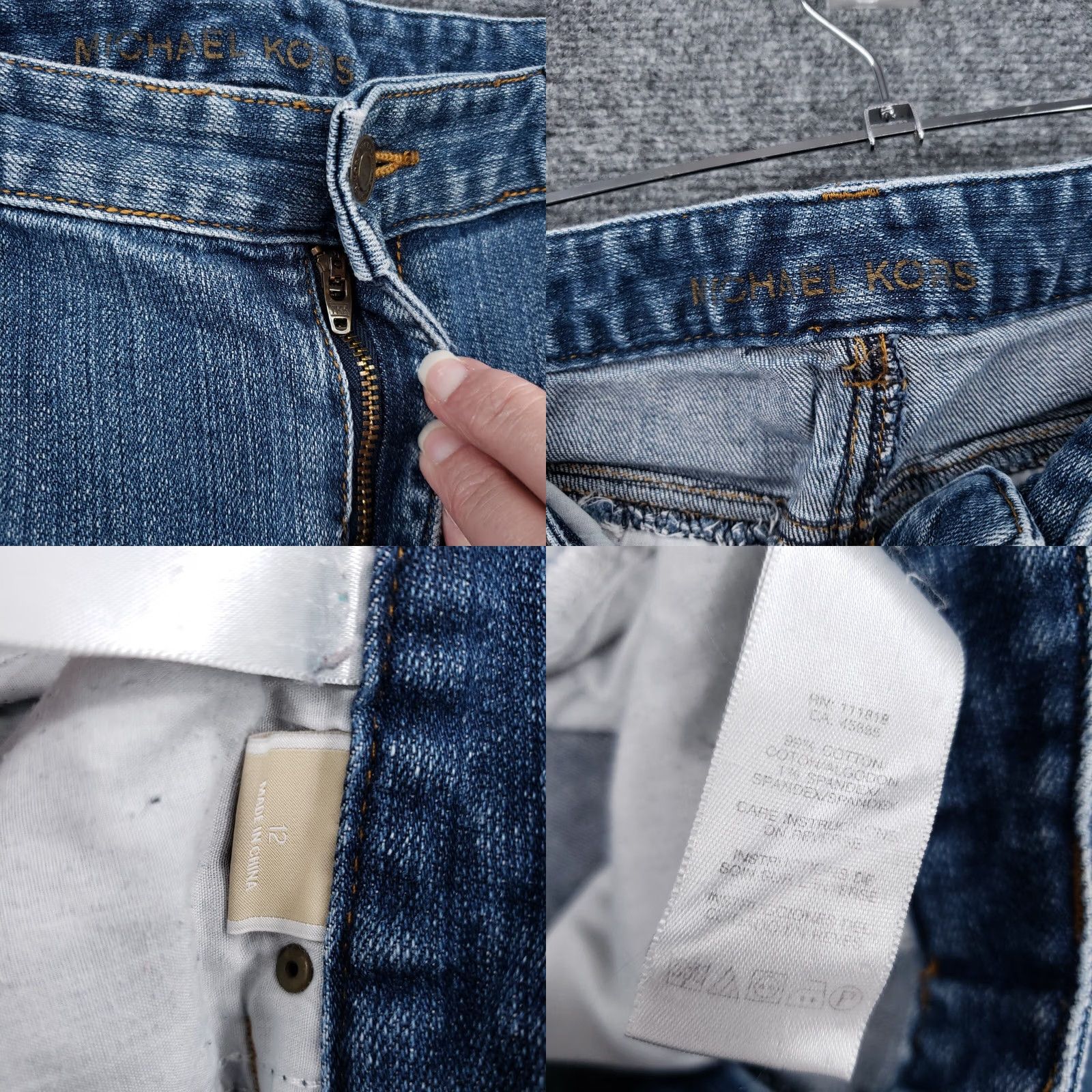Michael Kors Michael Kors Jeans Womens 12 Boot Cut Mid Rise Medium Wash Blue Denim (Blue) Jeans Size 34" / US 12 / IT 48 - 8 Thumbnail
