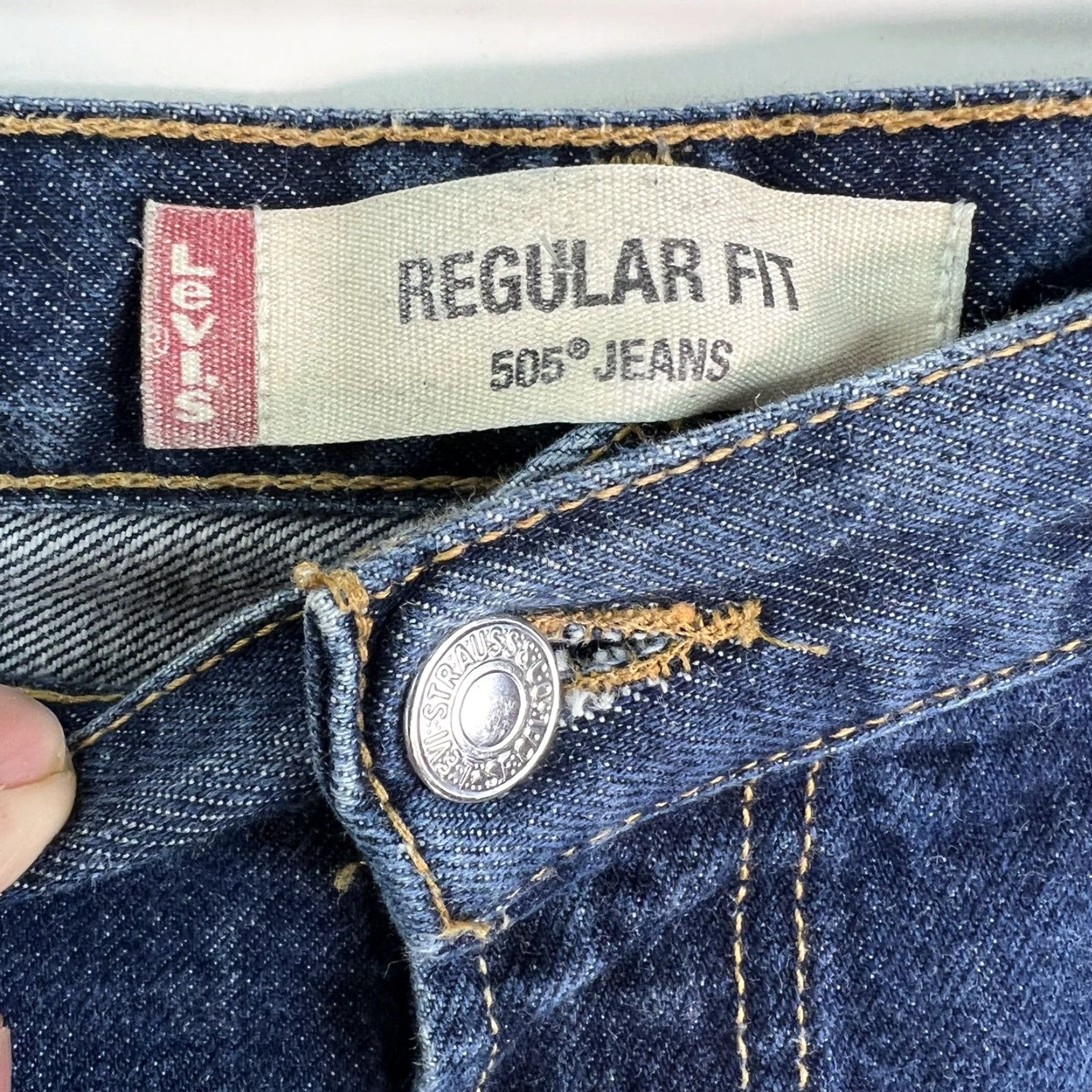 Levi's Levi's 505 Denim Jeans Mens Regular 40X32 Blue Straight 40 32 Jeans Straight Mens Blue 505 Denim Regular Fit Pants 40X32 Size US 40 / EU 56 - 7 Thumbnail